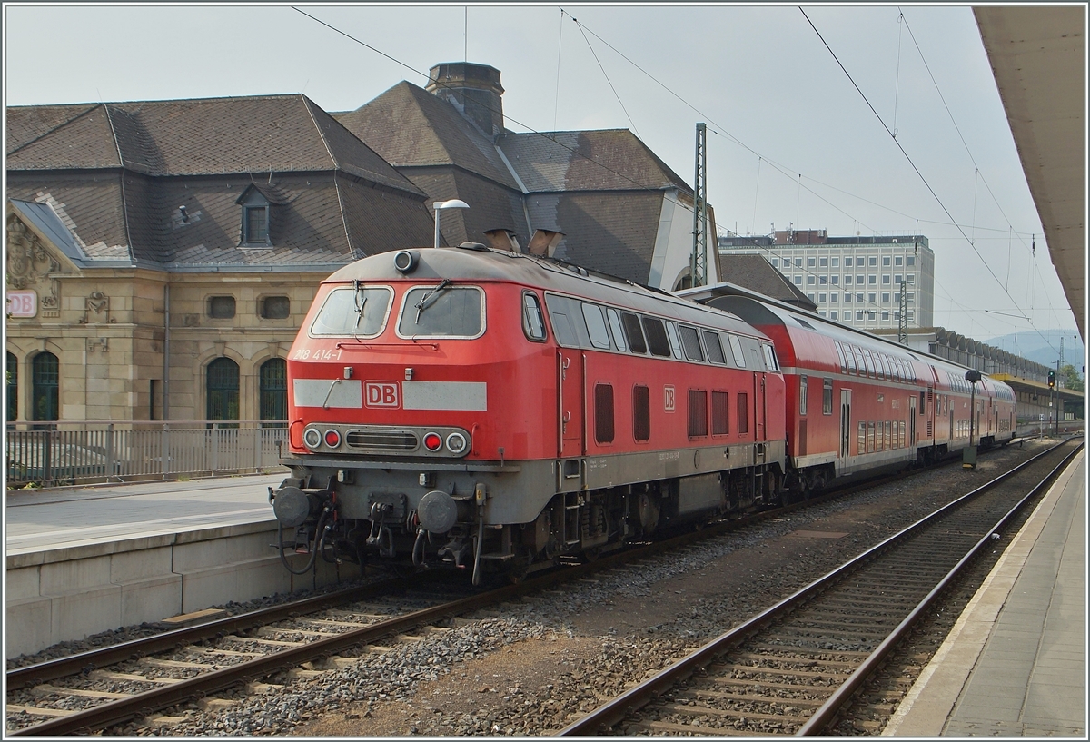 The DB 218 414-1 in Koblenz.
22.06.2014