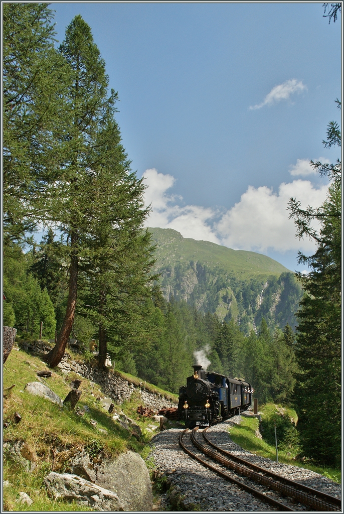 The DFB H 3/4 between Gletsch and Oberwald.
05.08.2013
