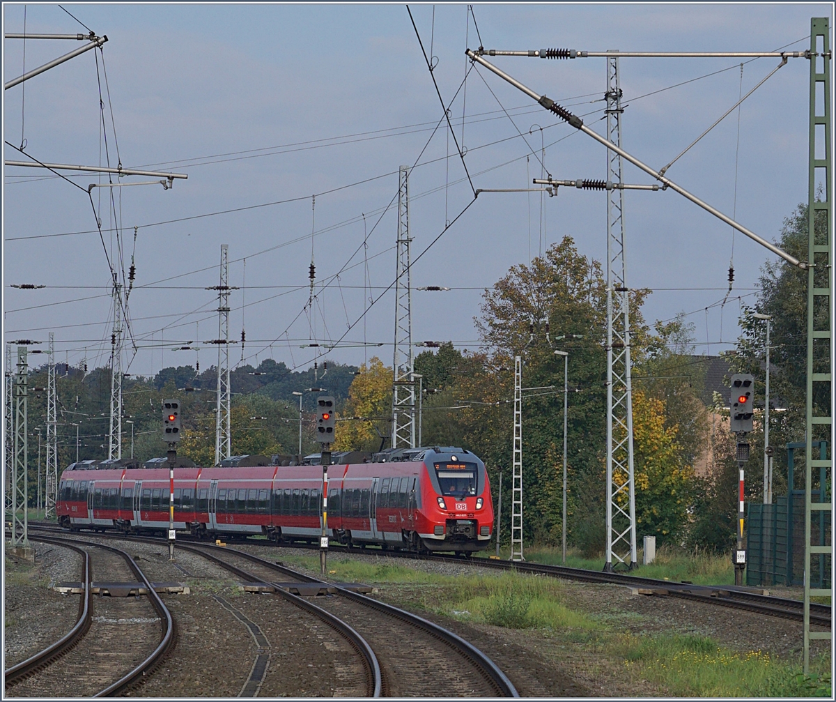 The ET 442 037 is arriving at Rostock.
29.09.2017