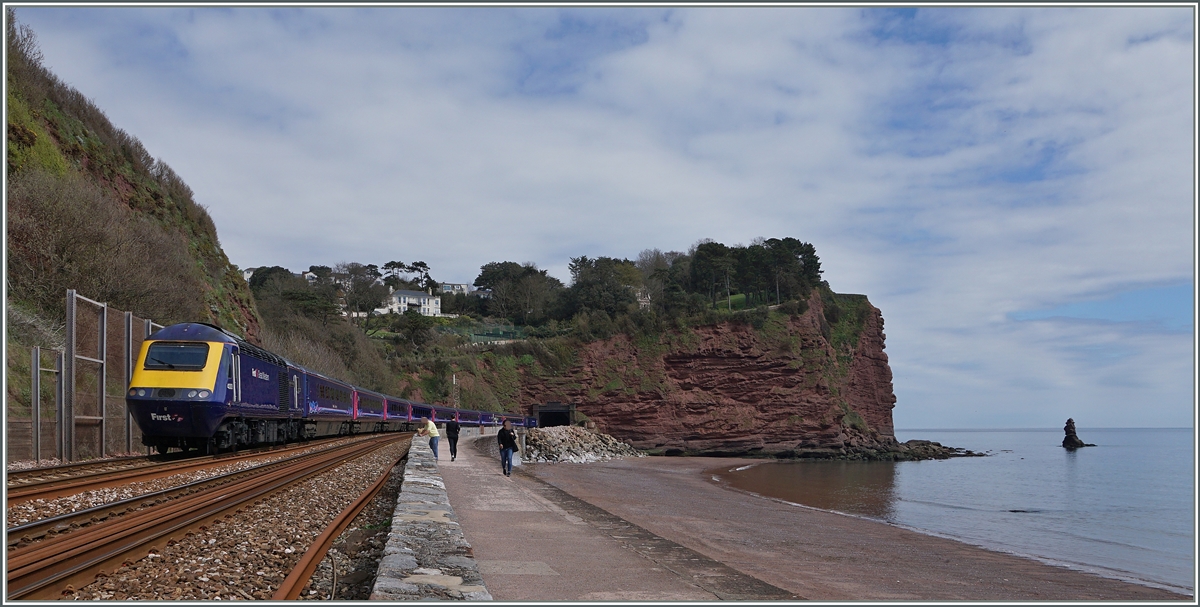 The Great Western Railway HST 125 Class 43 on the way to London near Teignmouth.
19.04.2016