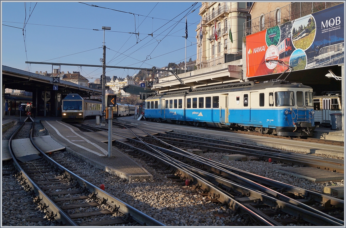 The MOB ABDe 8/8 4004 FRBOURG in Montreux.
22.01.2019