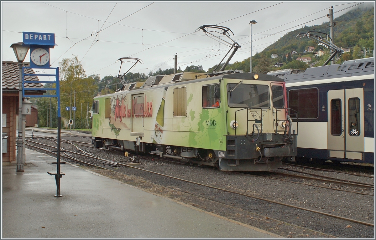 The MOB GDe 4/4 6006 in Blonay. 

05.10.2021