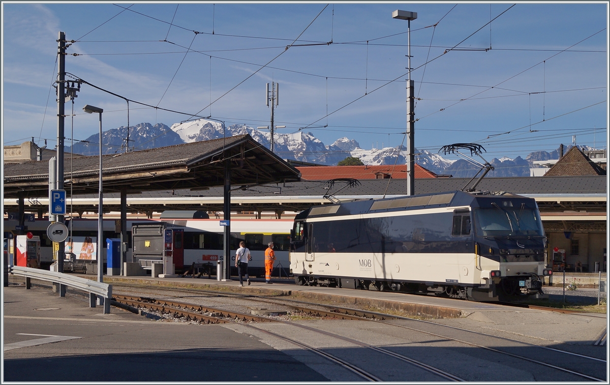 The MOB Ge 4/4 8001 in Vevey. 

28.05.2021