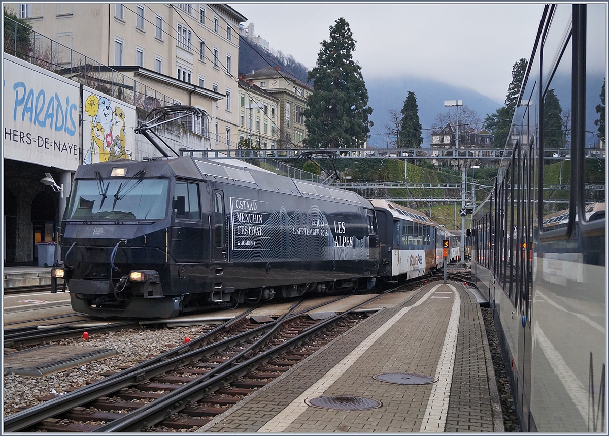 The MOB Ge 4/4 8003 in Montreux.
18.02.2018