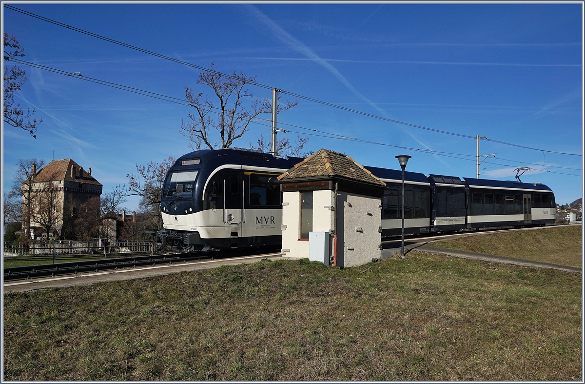 The MVR ABeh 2/6 7508 by the Châtelard VD Station.

16.01.2019
