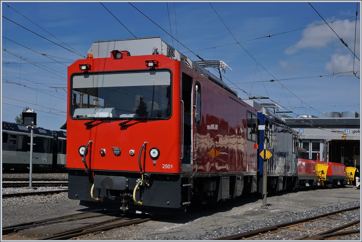 The MVR HGem 2/2 2501 and MOB Gem 2/2 2502 in Chernex.
11.08.2016