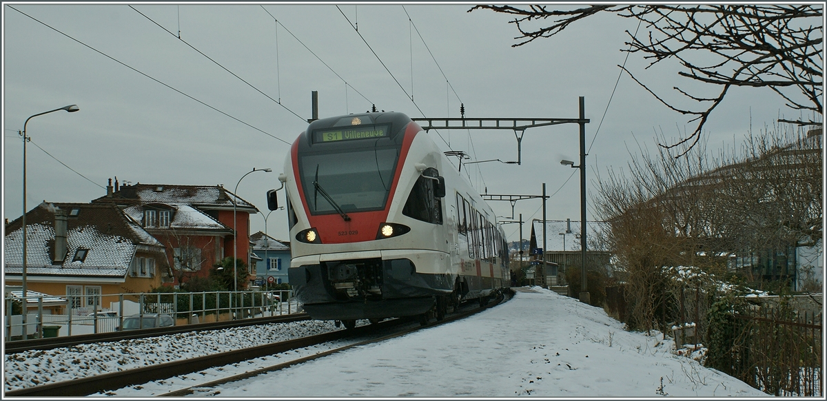 The SBB RABe 523 029 by Villette VD.
27.12.2010