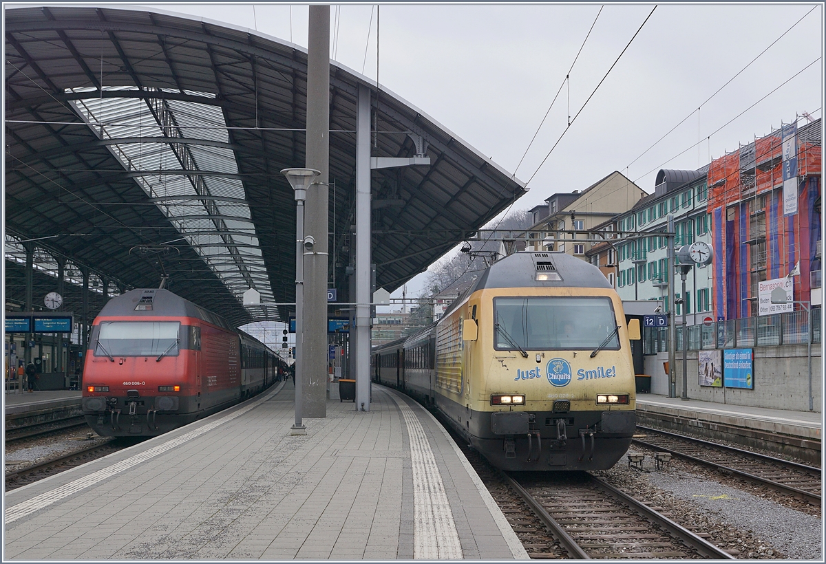 The SBB Re 460 006- and 029-2 in Olten.
24.02.2018