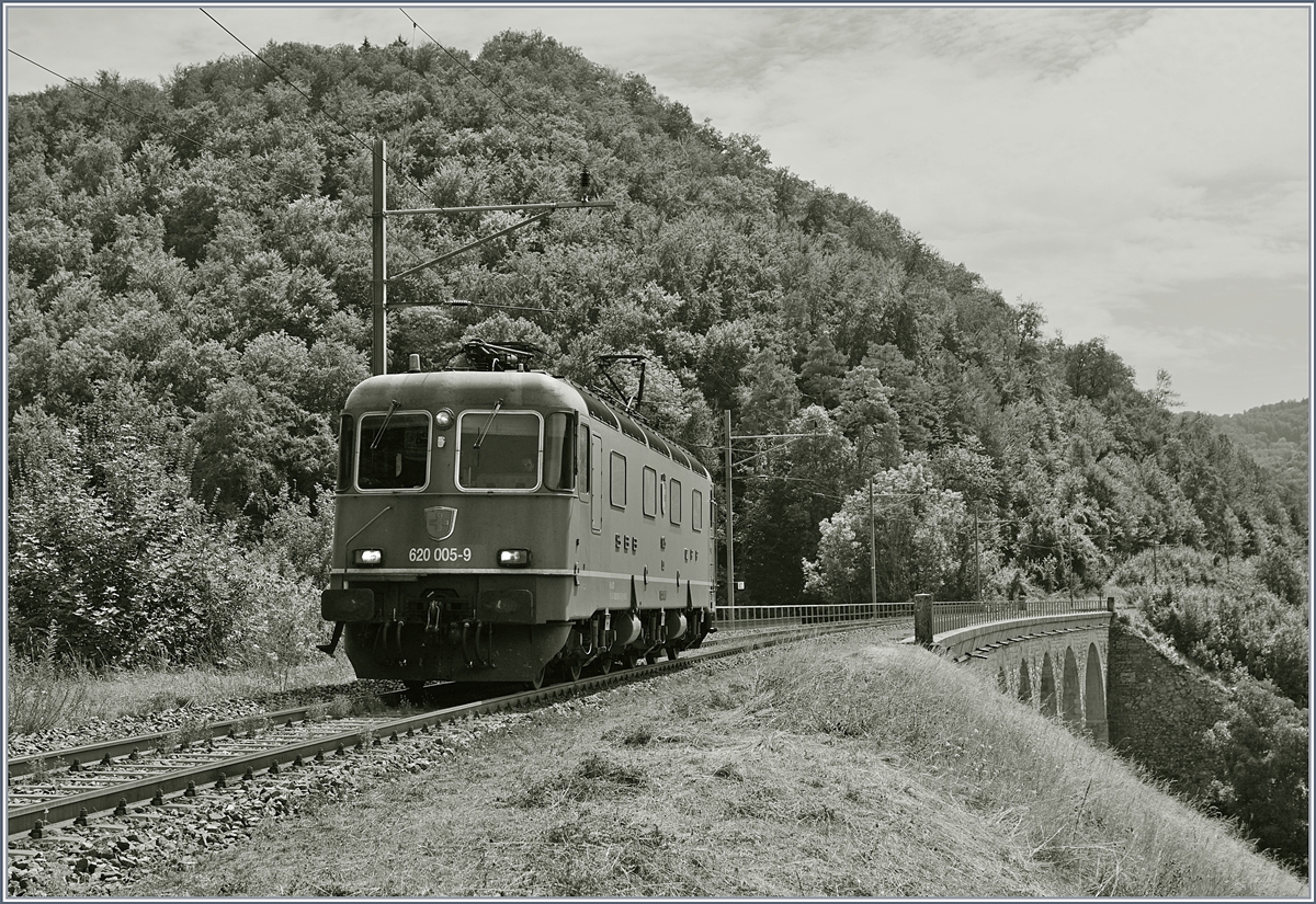 The SBB Re 620 005-9 by Rümlingen (Alte Hauenstein Line).
07.08.2018 