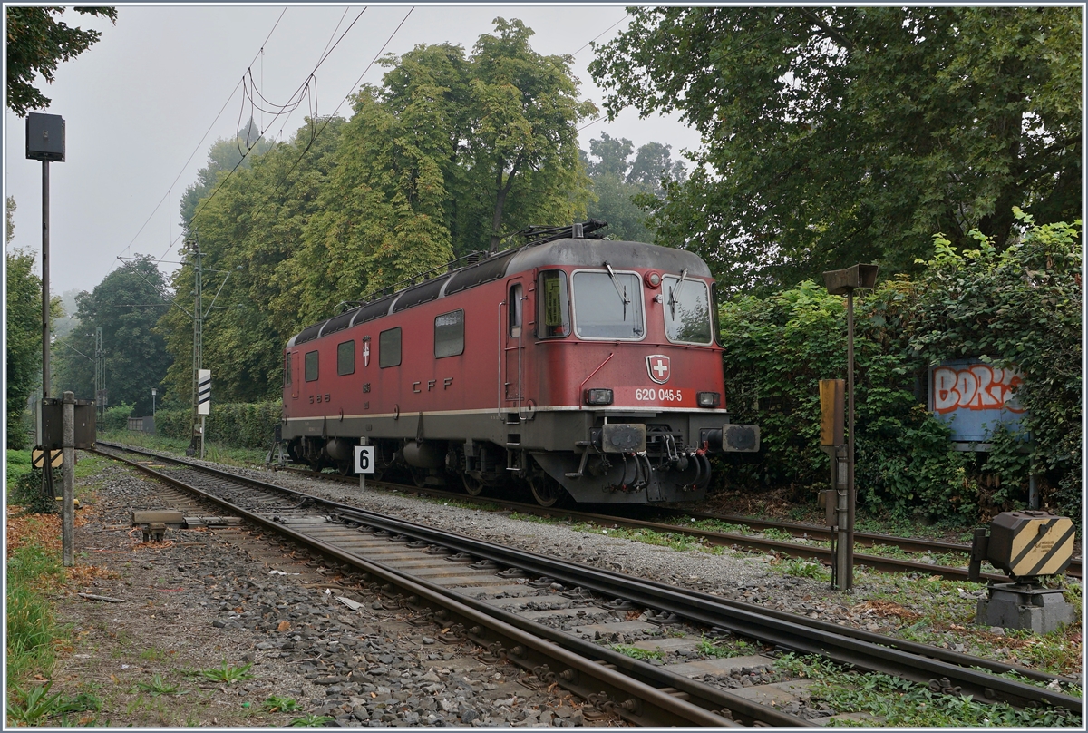 The SBB Re 620 045-4 is waiting in Konstanz for his next service. 
17.09.2018