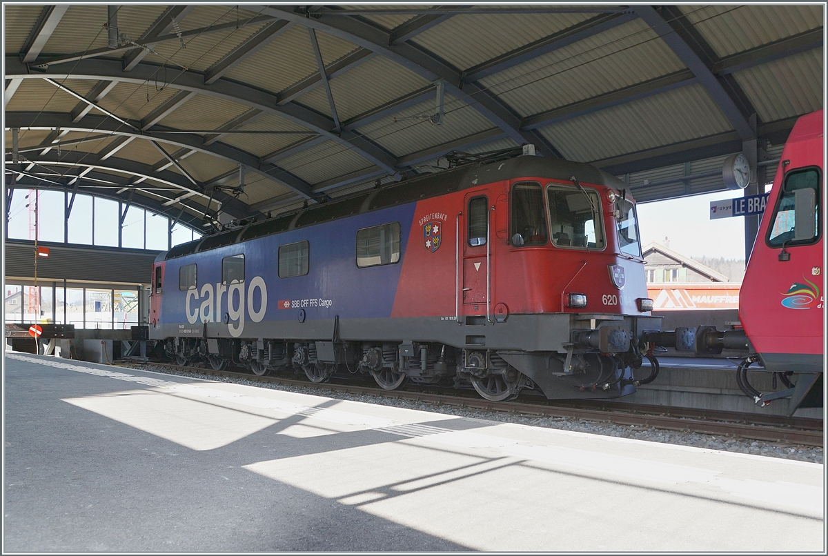 The SBB Re 6/6 11610 (Re 620 010-9)  Spreitenbach was comming wiht the Cargo Train 69701 from the Lausanne-Triage Station to Le Brassus and is waiting now of the comback in the afternoon.

24.03.2022

