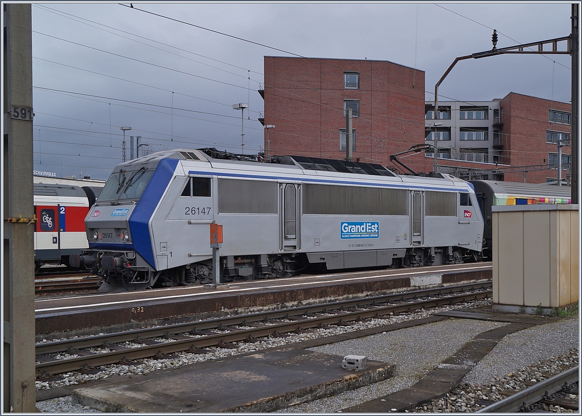 The SNCF Sybic BB 26147  Grand Est  (Great Eastern) in Basel SNCF. 
13.03.2018