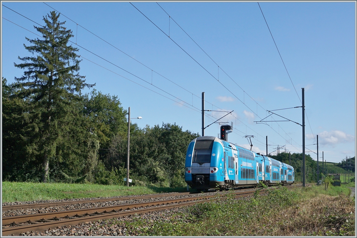 The SNCF Z 24368 COMPUTEROUSE on the way to Geneva between Pougny-Chancy and La Plaine. 

16.08.2021
