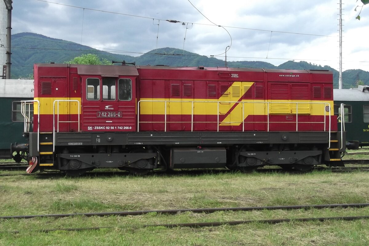Transisitor 742 266 stands during a train show at the work shops in Vrutky on 30 May 2015.