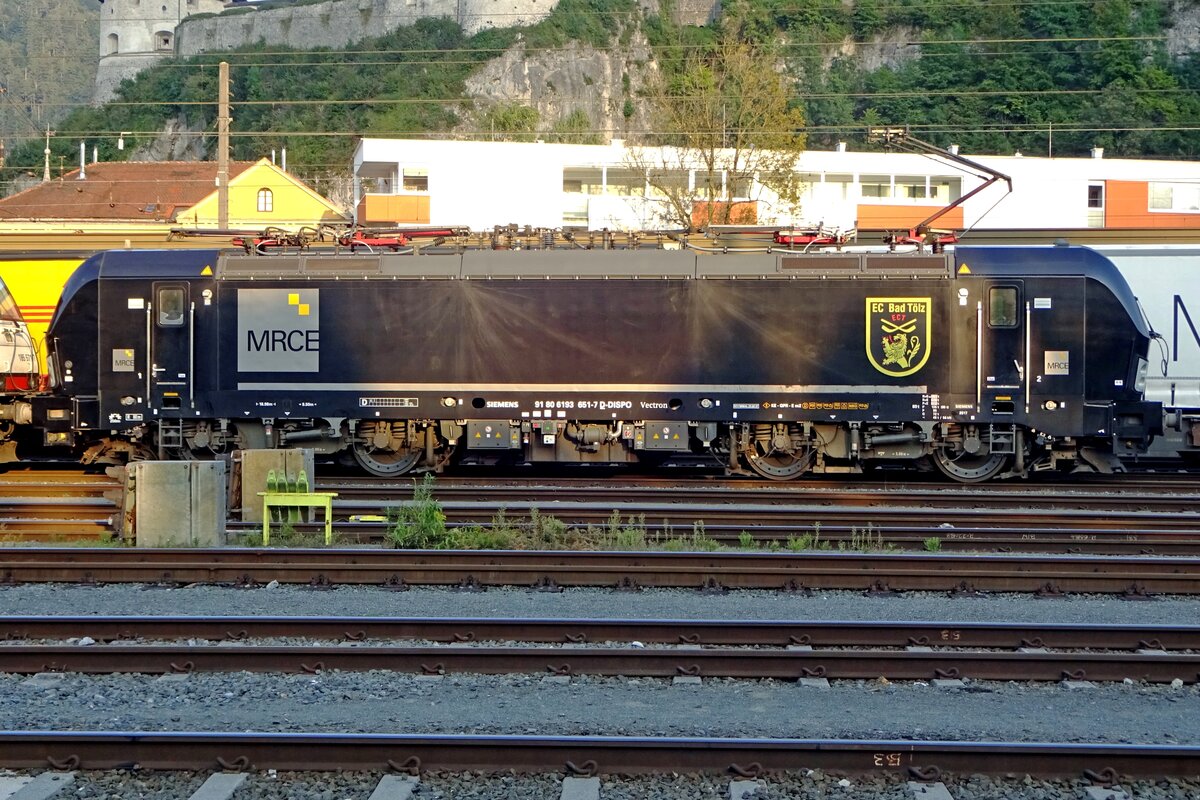 X4E-651 carries the signet of Ice-Hockey Club Bad Tölz on 17 September 2019 at Kufstein.