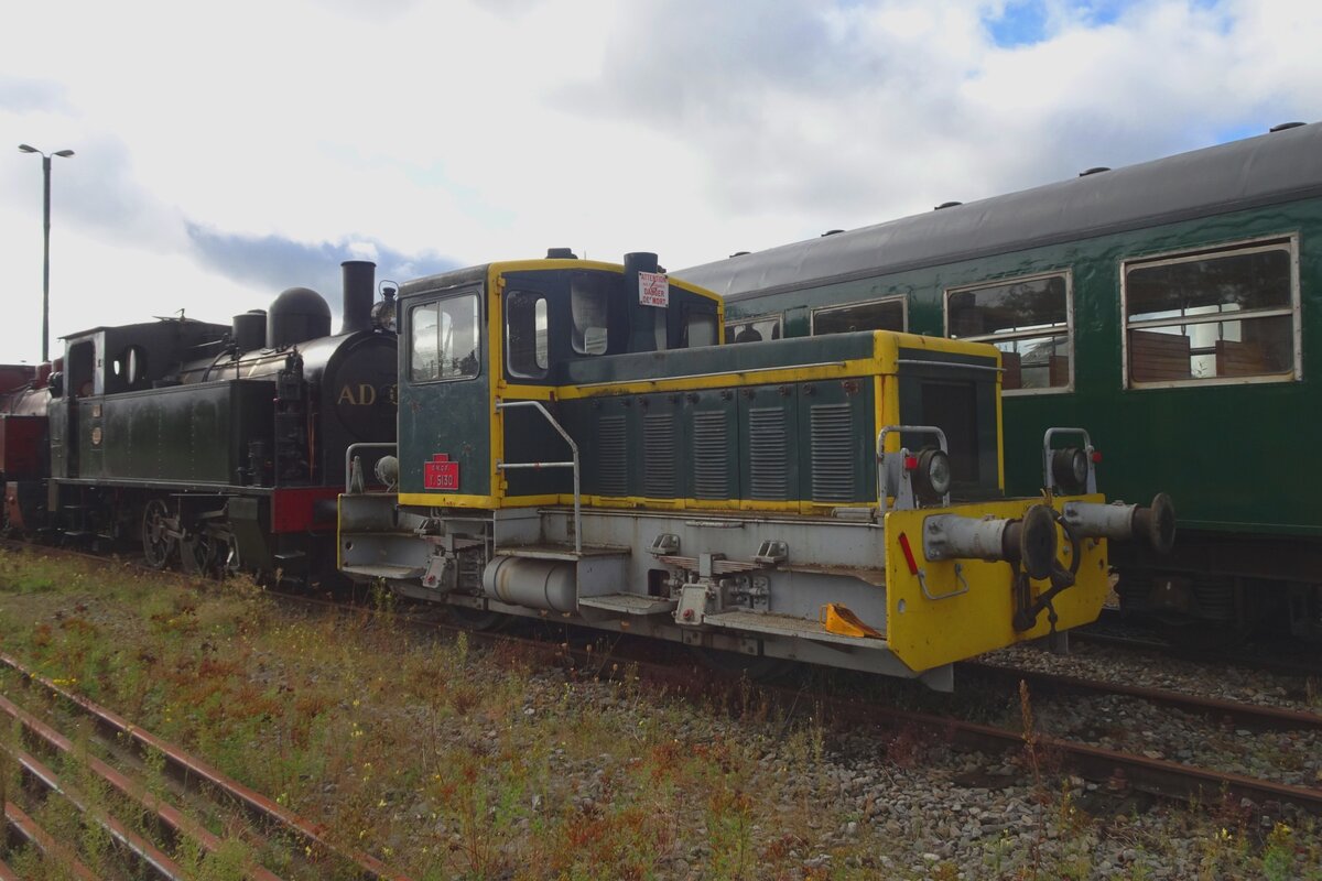 Y 5130 -a former SNCF shunter-  stands with the CFV3V at mariembourg and is seen on 22 September 2023.