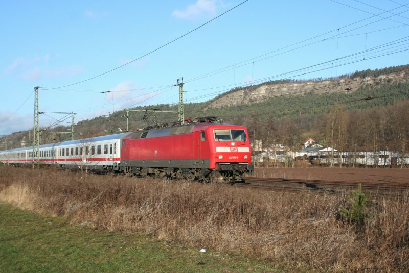 IC with 120 110-2 on 22 january 2009 at Wutha(Near