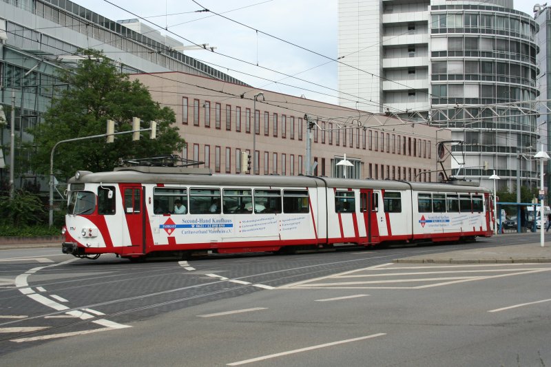 OEG 108 (GT8 DUEWAG) on 13.07.2009 in front of Heidelberg main station.