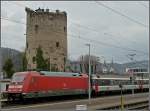 101 101 056-0 is running through the station of Boppard on March 20th, 2010.
