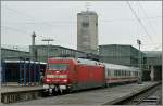 101 DB 101 056-0 with an IC in Stuttgart Main Station. 
12.12.2008 