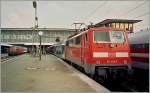 DB 111 212-7 in M�nchen.
Spring 20011/analog picture from CD  ...