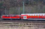 111 012-1 pushes the RE 9 (Rhein-Sieg-Express) by Betzdorf/Sieg in ...