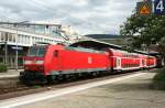 DB 146 121-9 with RB towards Frankfurt(Main)Hbf at Heidelberg main ...
