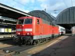 181 DB 181 219-7 with EC to Paris in Karlsruhe Hbf. 
21.01.2007 