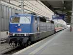 181 The blue 181 201-5 with the IC to Norddeich Mole pictured at Luxembourg City on June 22nd, 2008.