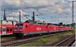 185 185 232-6, 185 312-6, 151 076-7, 185 268-0 and 185 049-4 are running through the main station of Koblenz on June 23rd, 2011.