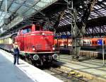 212 007-9 (V100.20) with historical Rheingold on special trips ...
