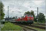 218 On the way to M�nchen: two 218 with an EC are leaving Lindau. 
20.09.2011