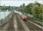 218 Two DB 218 are arriving with the IC 119 from M�nster to Innsbruck in Lindau main Station. 
20.09.2011