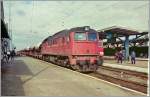 220 The DR 120 337-1 in G�strow.
September 1990.