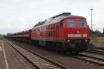 232 'Ludmilla' 232 675-9 stood on 03.10.2009 with countless 'fans' Abfahre ready in Haldensleber station.