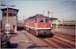 232 The DB 232 443-9 in Dresden Neustadt. 
19.05.1992