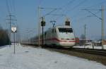 401-ice-1 DB ICE to Berlin in Kiesen.
29.12.2008