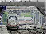 ICE 3 unit is entering into the station Li�ge Guillemins ...