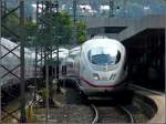 406-ice-3 ICE unit is arriving at the main station of Saarbr�cken on June 22nd, 2009.