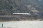 411-ice-t ICE between St Goar and Oberwesel on the left Rhein Line.
19.03.2010