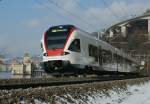 523 RABDe 523 022 on the way to Yverdon.
12.01.2010 
