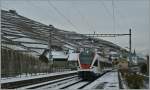 523 The 'Flirt' 523 025 to Allaman in Villette VD. 
27.12.2010 