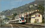 523 The REV S1 (RABDe 523 031) makes a stop in the Veytaux-Chillon Station. 
29.03.2011a