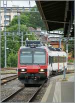 560-rbde-4-4 A SBB 'Domino' is arriving in La Chaux de Fonds. 
19.08.2010