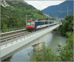560-rbde-4-4 A NPZ on the Rhone Bridge by Leuk.
09.08.2009