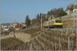 560-rbde-4-4 The Train des Vignes in the vineyard by Chexbres. 
24. 01. 2011