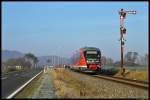 642 140 is leaving the freight yard Rottleberode S�d on ...
