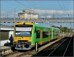 650 Waldbahn VT 19 is waiting for passengers at Plattling on September 9th, 2010.