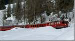 albula-line RhB Ge 6/6 II 703 wiht a Albula service from St Morzt to Chur by Berg�n. 
20.03.2009