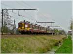 AM 62-79 Double unit AM63 is running through Hansbeke on April 10th, 2009. 